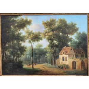 Pierre Joseph PETIT (1768-1825) Paysage forestier
