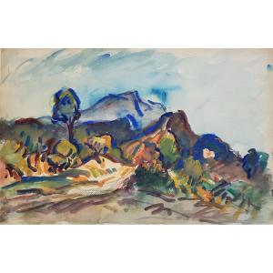 Marcel Arnaud (1877-1956)   La montagne Sainte-Victoire