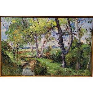 Edouard Ducros (1856-1936) Riverside 
