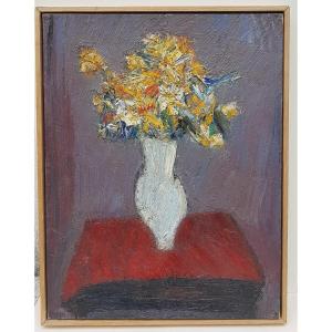 Richard Mandin (1909-2002) Le vase de fleurs