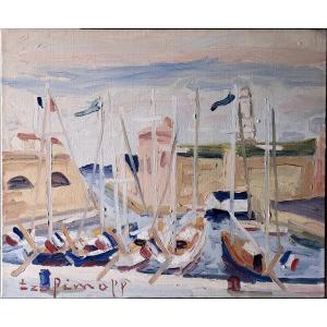 Pierre TROFIMOFF (1925-1996) Le Port de Marseille