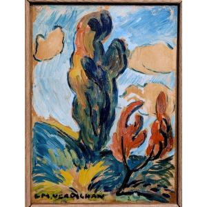 Louis Mathieu VERDILHAN  (1875-1928)  Paysage Fauve