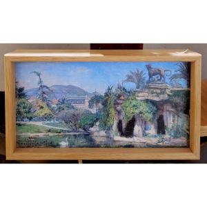 Louis Gautier (1855-1947)  Nice, le jardin Albert 1er