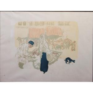 Pierre BONNARD (1867-1947) Le  Marchand des quatre saisons 