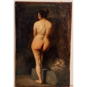 Ecole anglaise 19e Femme nue de dos