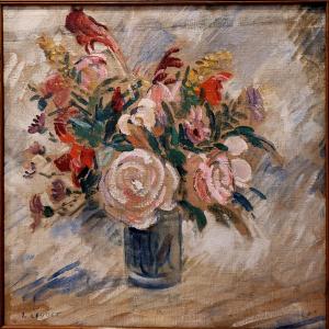 Louis Leydet (1873-1944) Vase Of Flowers