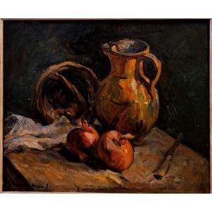 Marcel ARNAUD (1877-1956)   Nature morte au pichet