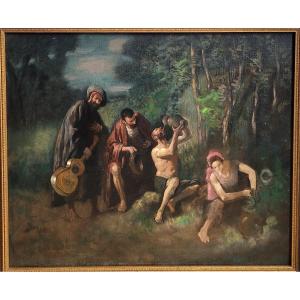 French School, 19th Century: The Acrobats