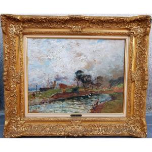 Jean Rémond (1872-1913) Paysage en Bretagne