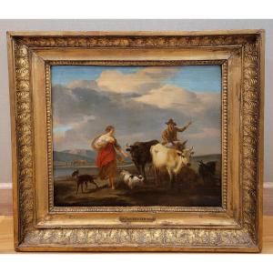 Pastoral Scene Follower Of Nicolas Berchem