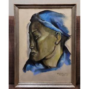 Renée Jullien (1903-1999) Portrait Yunnan-fou 1925