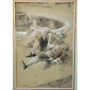Antoine Calbet (1860-1944) The Lovers