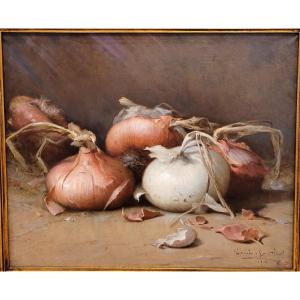 Louis GAUTIER (1855-1947) Les oignons de Saint-Cannat 