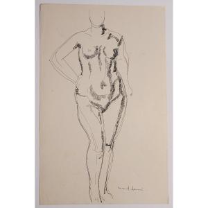 Jules Oury Dit Marcel Lenoir (1872-1931) Nude Study