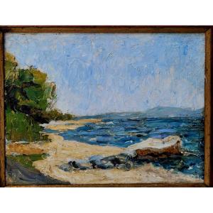 French School 1900 Seaside