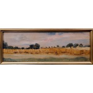 Louis Gautier (1855-1947)  Les blés, Domaine des Métairies