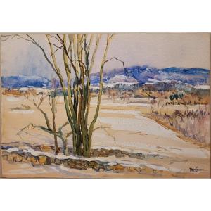 Jean-jacques Haffner (1885–1961) Winter Landscape Near Bedford, Massachusetts