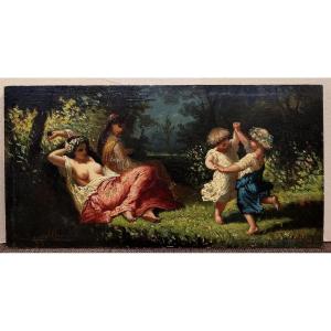 Eliza Joinville (19th Century) Young Women From The East And Children