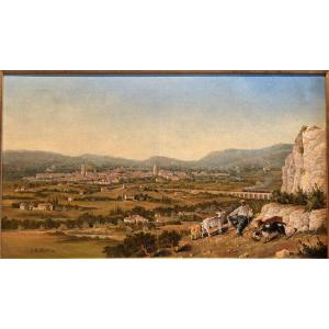 Ferdinand Raibaud (1811–1885) View Of Aix-en-provence