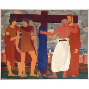 Louis Billotey (1883-1940) Jesus And The Soldiers