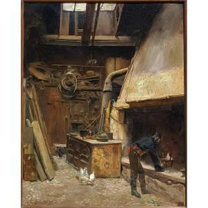 Valère Bernard (1860-1936) The Studio 1887