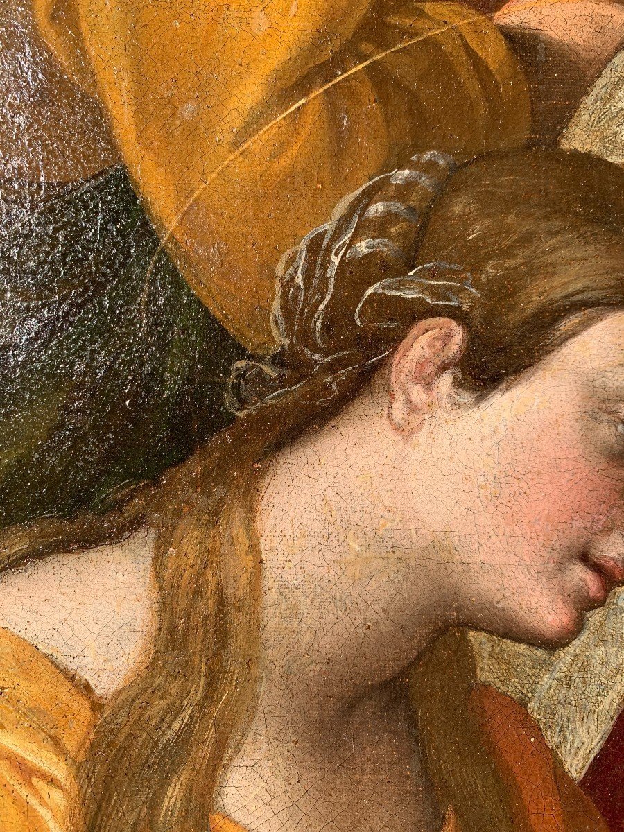 Attributed To Bernardino Campi (1520-1591). Lamentation Over The Dead Christ.-photo-7