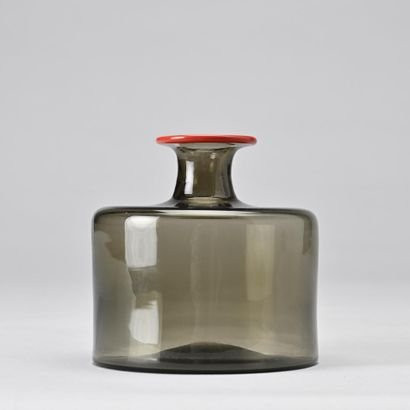 Four Fulvio Bianconi Bottles For Venini. Circa 1960.-photo-1