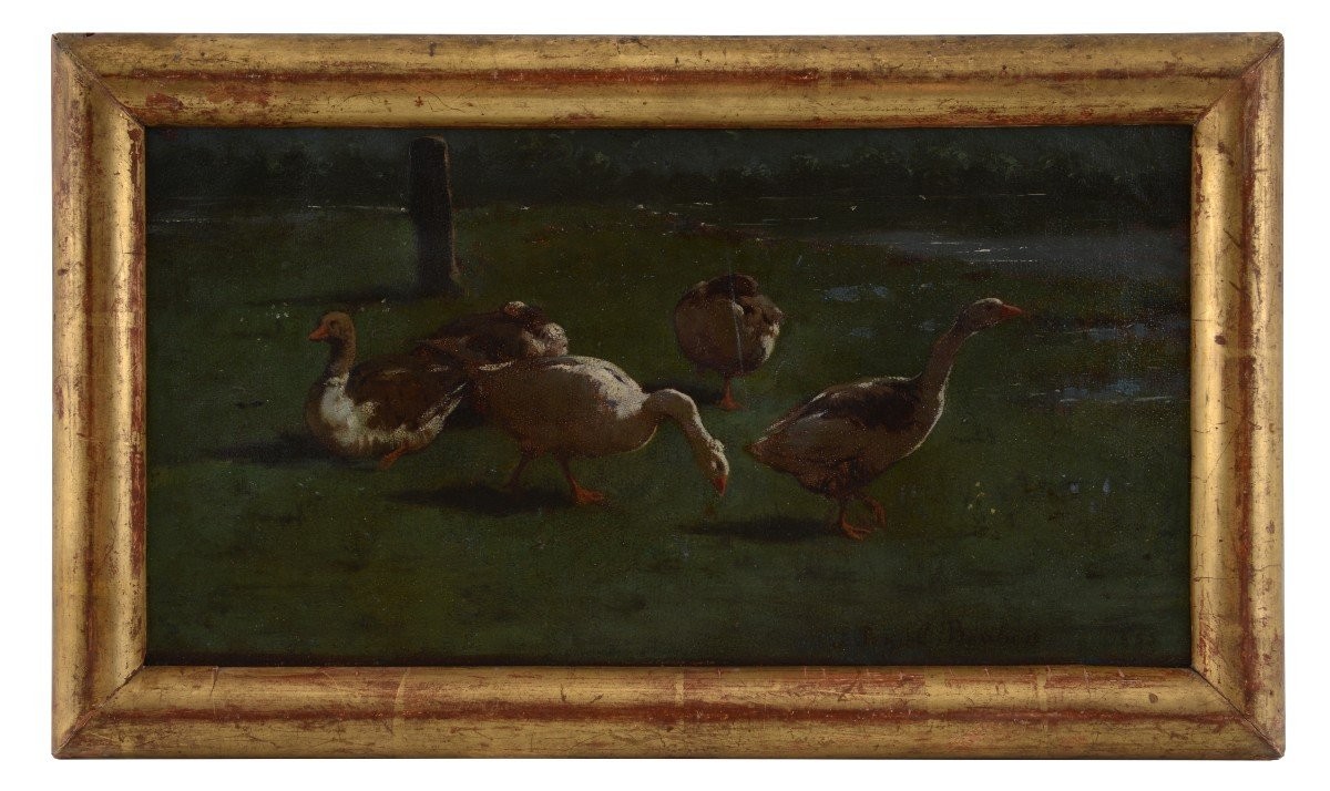 Les Oies, 1855, Juliette Peyrol-Bonheur (1830-1891)