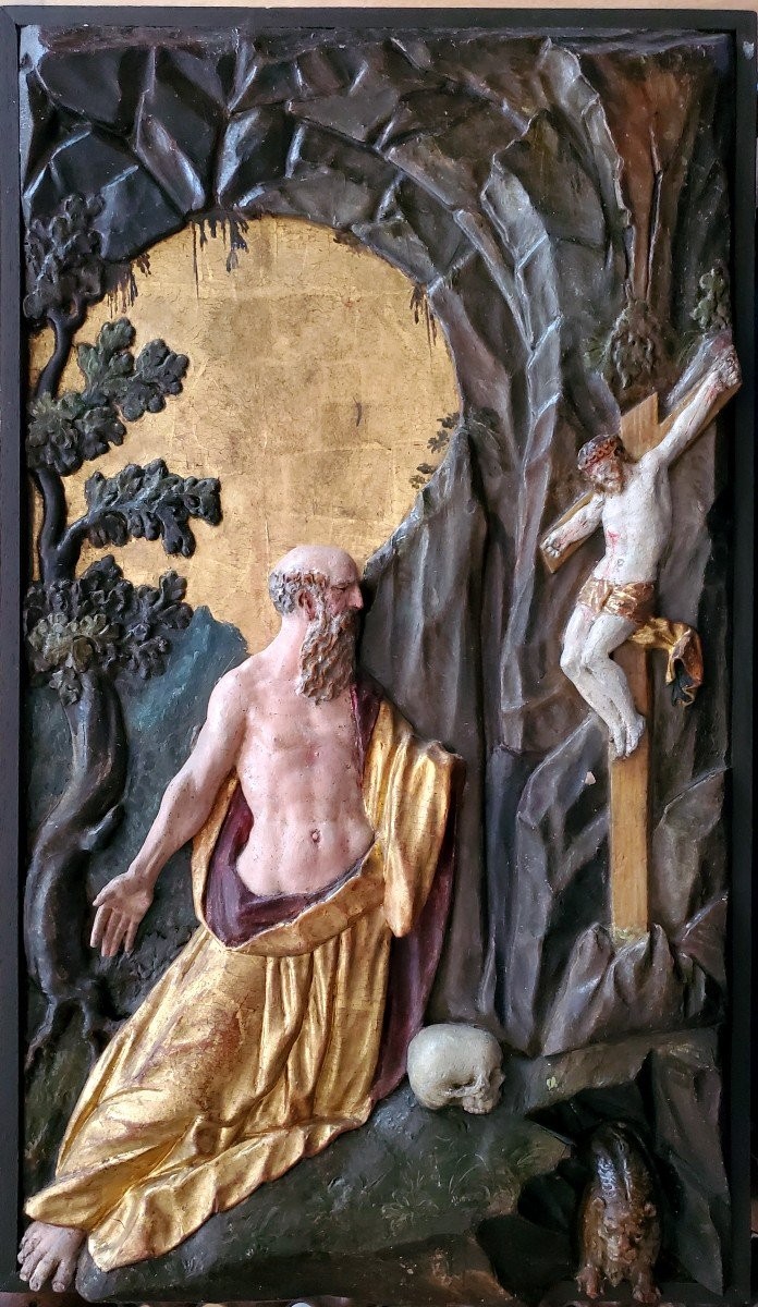 Saint Jerome Facing The Cross, Italy, 16th Century.