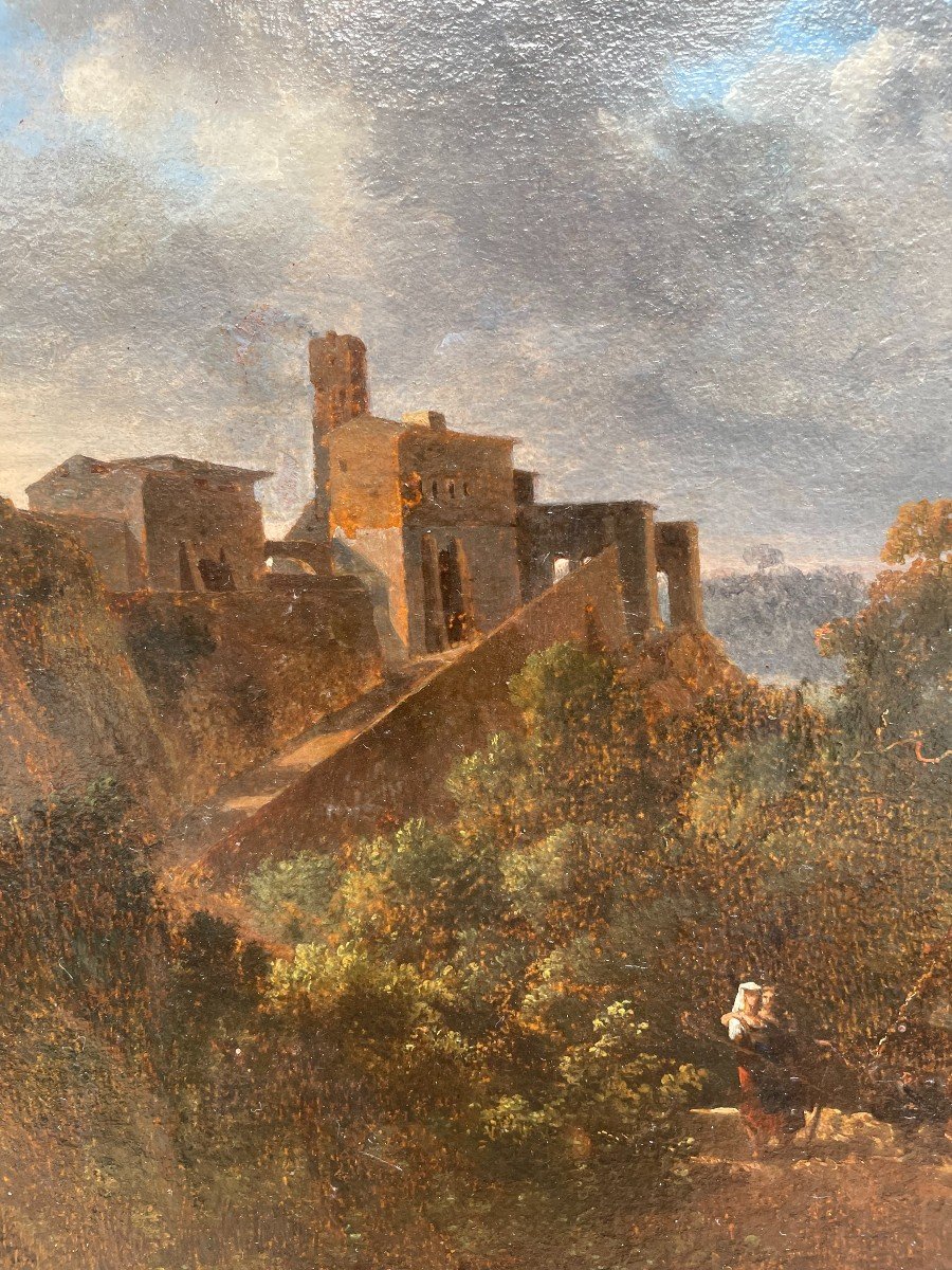 Nicolas-antoine Taunay (1755-1830), View Of An Italian Village.-photo-3