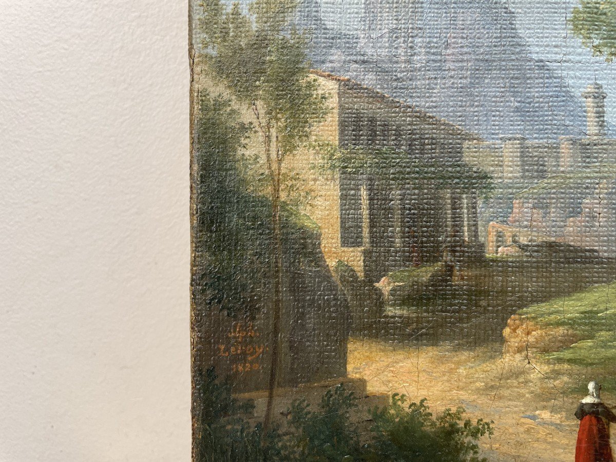 Alphonse Leroy (1780 - 1840), Paysage D’italie, 1820-photo-2