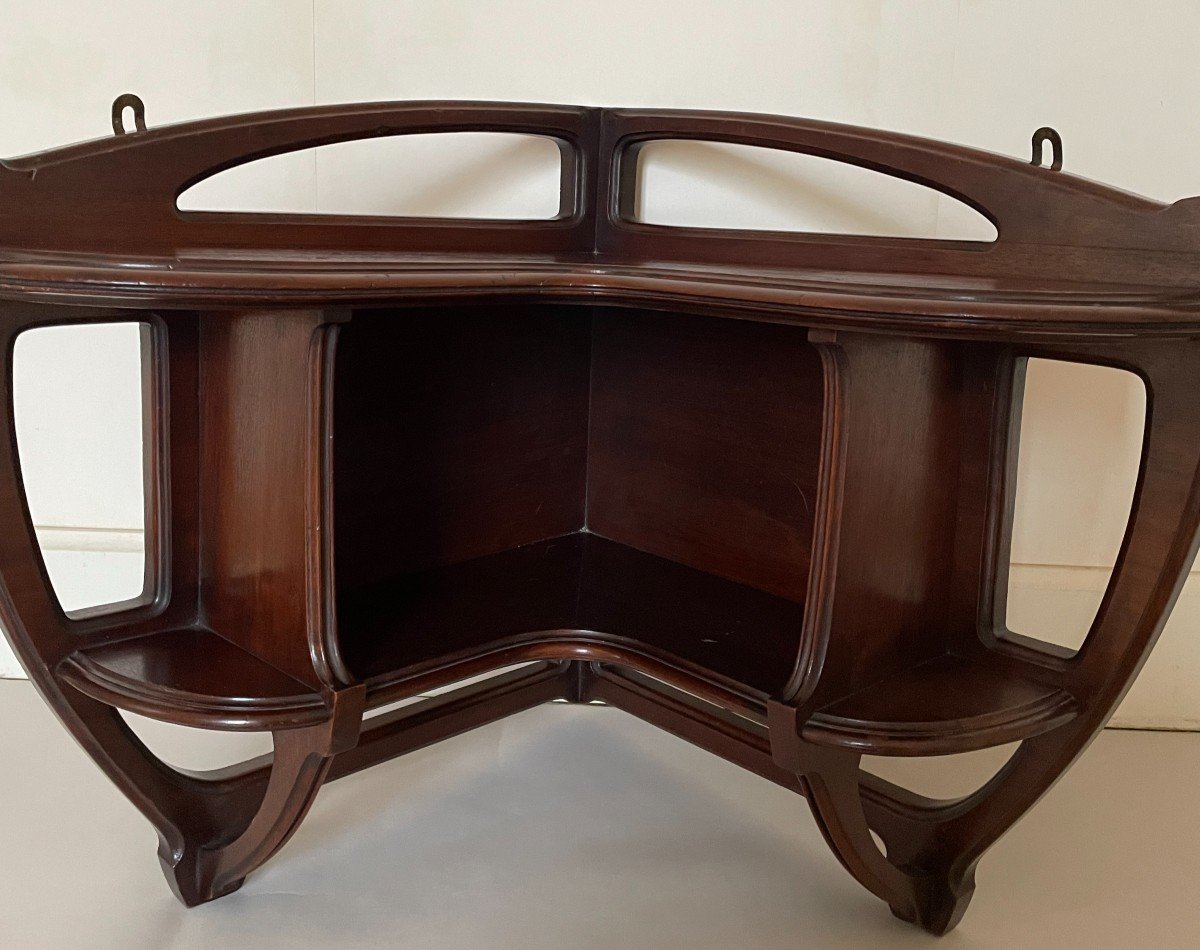Etagère d'Angle, Ecole De Nancy, Art Nouveau.-photo-2
