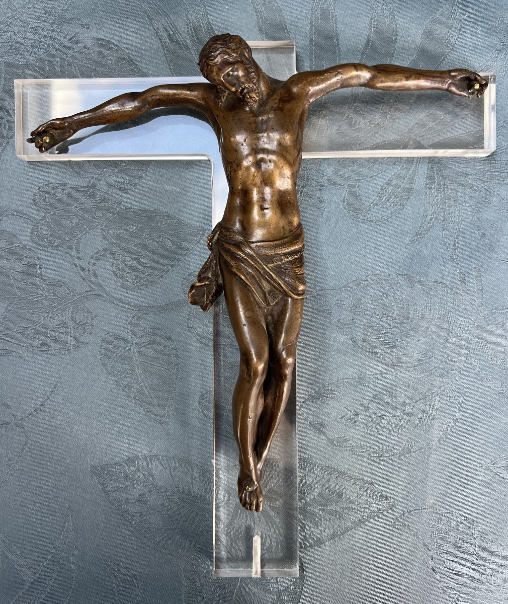 Bronze Christ, Italy, Early 17th Century. After Guglielmo Della Porta.