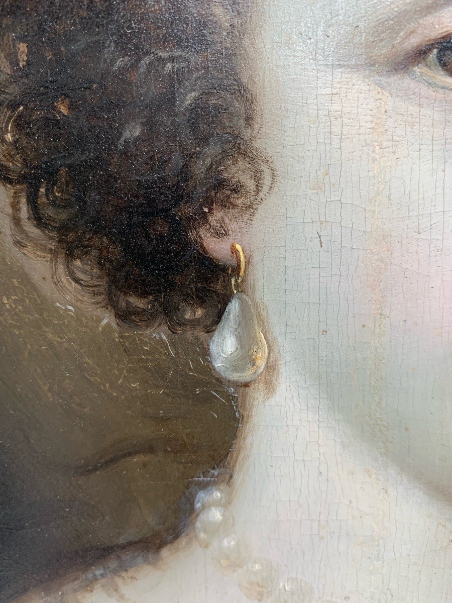 Jean Ducayer, Active Between 1605-1630, Portrait Of A Lady Of Quality In Saint Cecilia.-photo-2