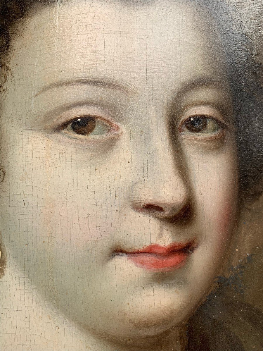 Jean Ducayer, Active Between 1605-1630, Portrait Of A Lady Of Quality In Saint Cecilia.-photo-4