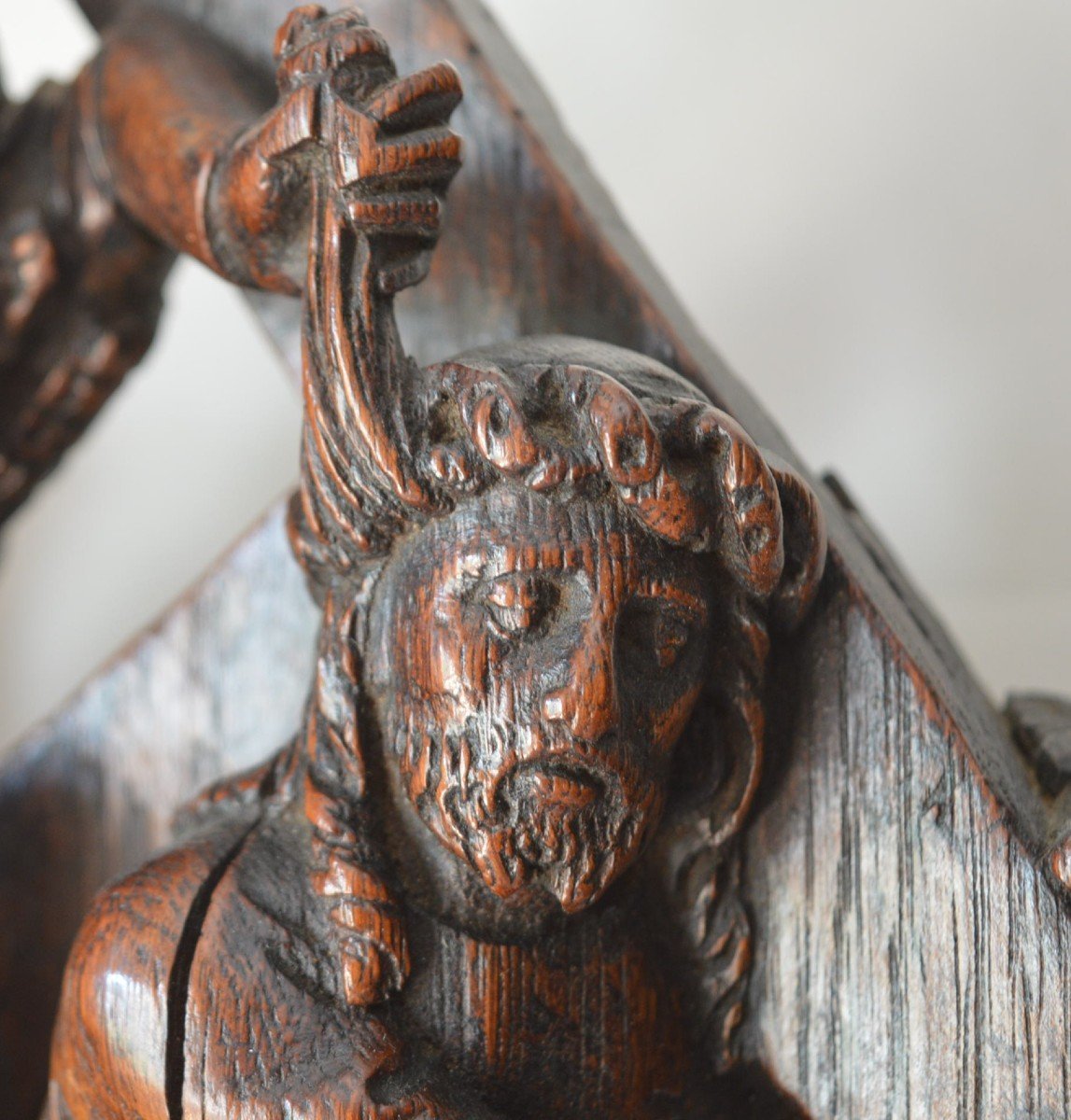 Elément De Retable, Le Portement De Croix, Brabant Vers 1510.-photo-1