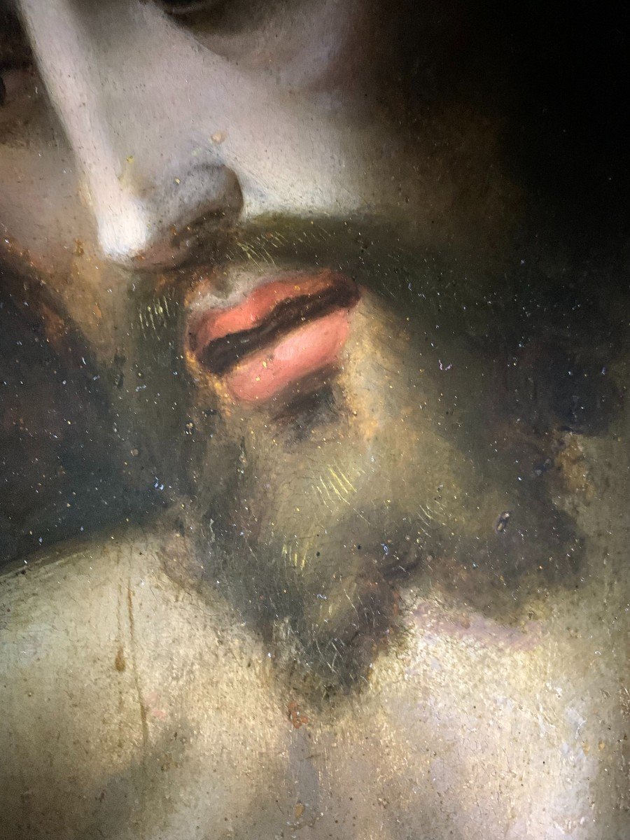 Atelier De Luis De Morales (1509-1586), Le Christ Au Roseau.-photo-2