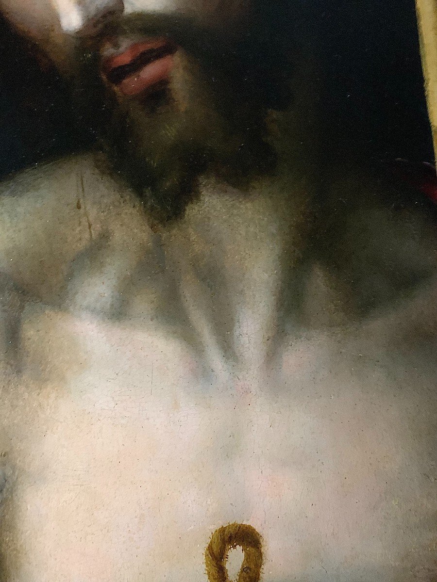 Atelier De Luis De Morales (1509-1586), Le Christ Au Roseau.-photo-5