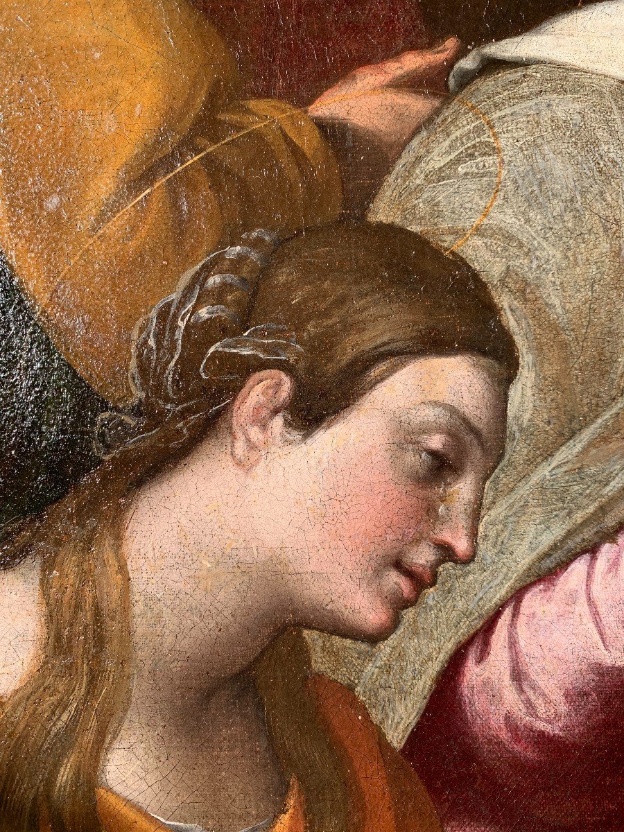 Attributed To Bernardino Campi (1520-1591). Lamentation Over The Dead Christ.-photo-2