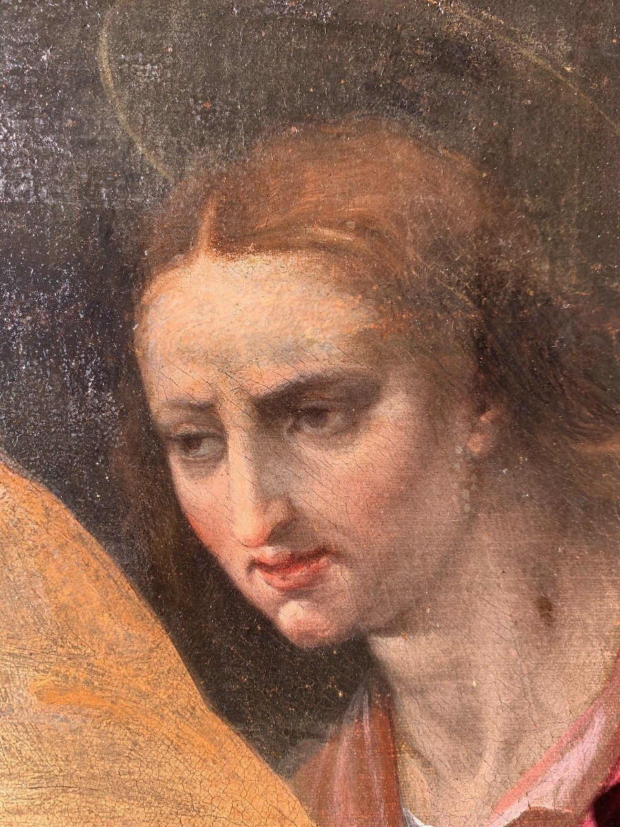 Attributed To Bernardino Campi (1520-1591). Lamentation Over The Dead Christ.-photo-3