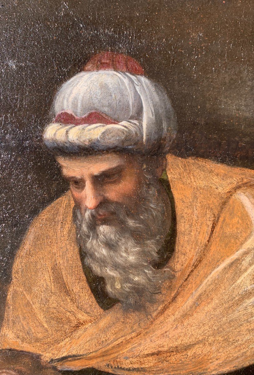 Attributed To Bernardino Campi (1520-1591). Lamentation Over The Dead Christ.-photo-7