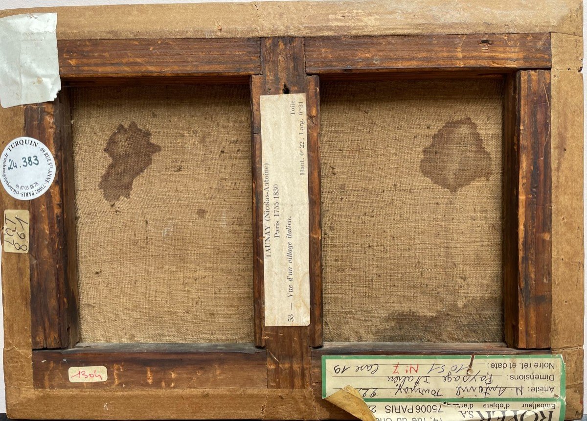 Nicolas-Antoine Taunay (1755-1830), Vue d’un Village italien.-photo-2