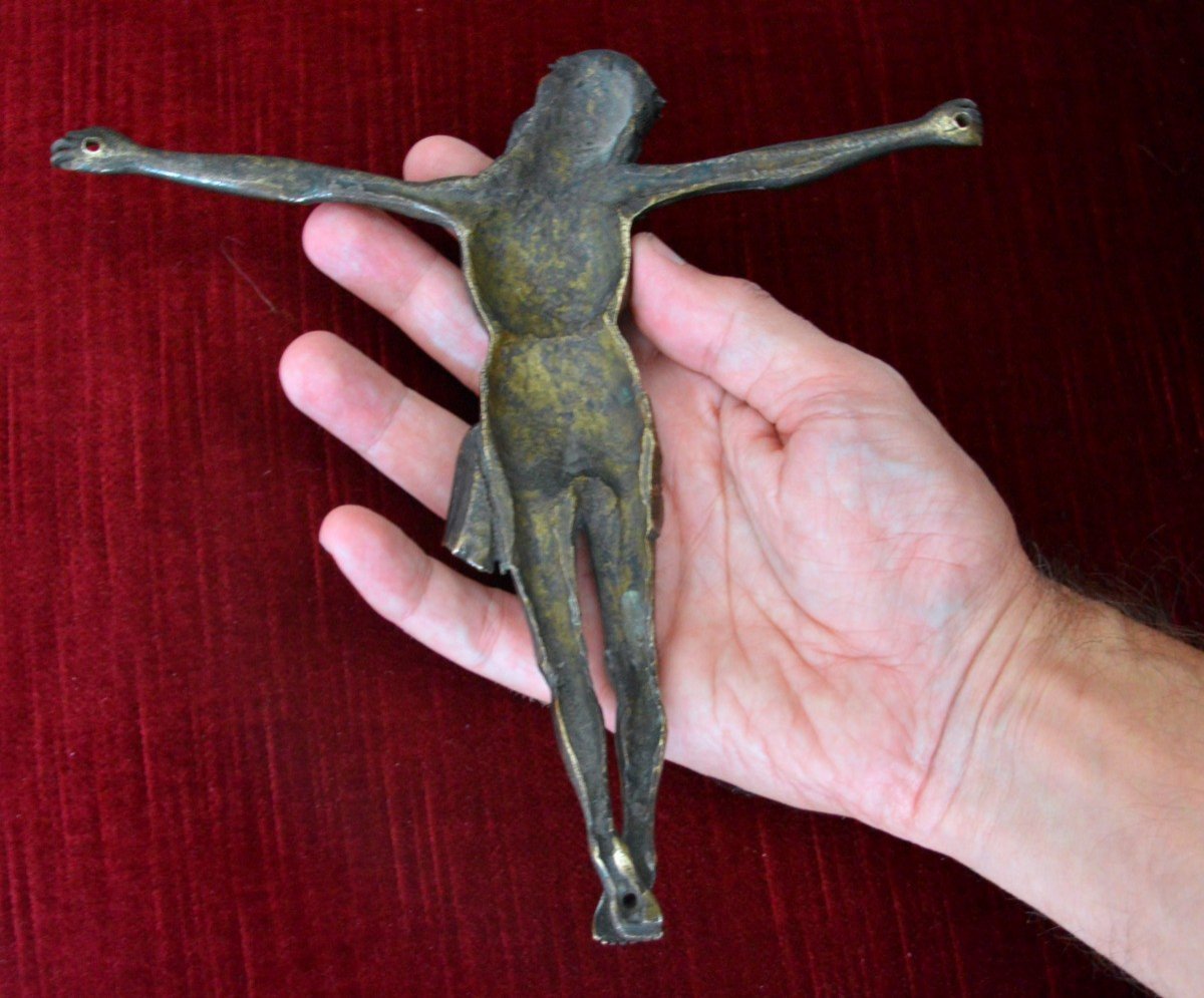 Christ En Bronze, XVème.-photo-2