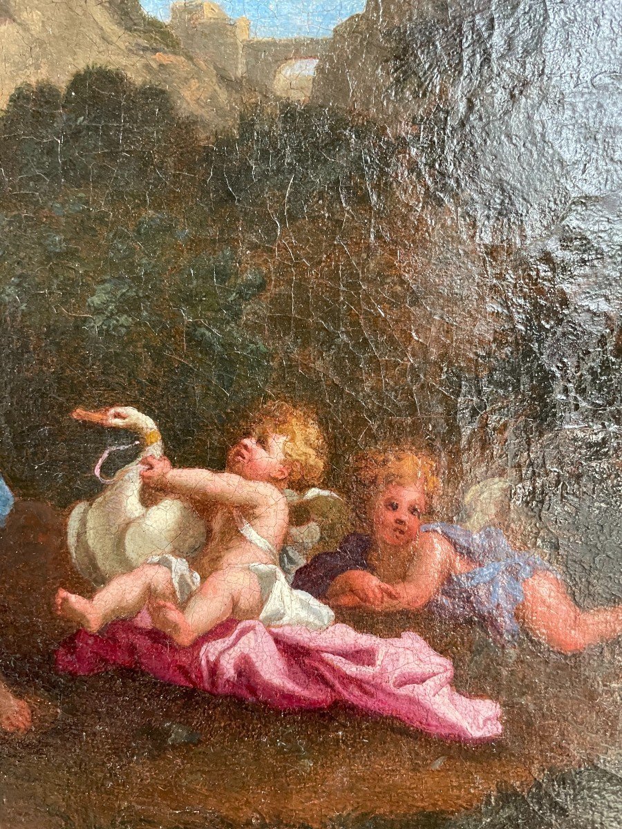 Ecole Française Vers 1650, Entourage De Nicolas Loir (1624-1679), Vénus Et Adonis.-photo-1