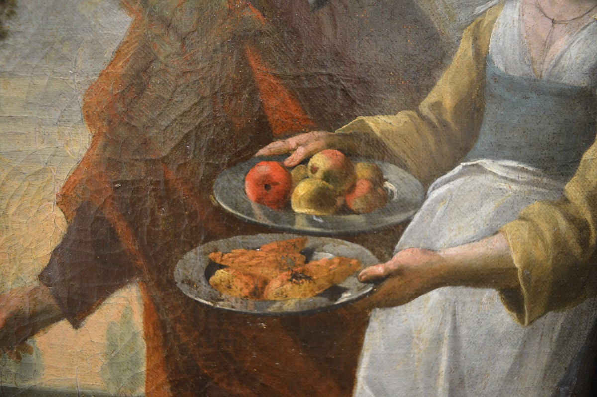 Circle Of The Le Nain Brothers, The Rustic Snack, Circa 1650-photo-2