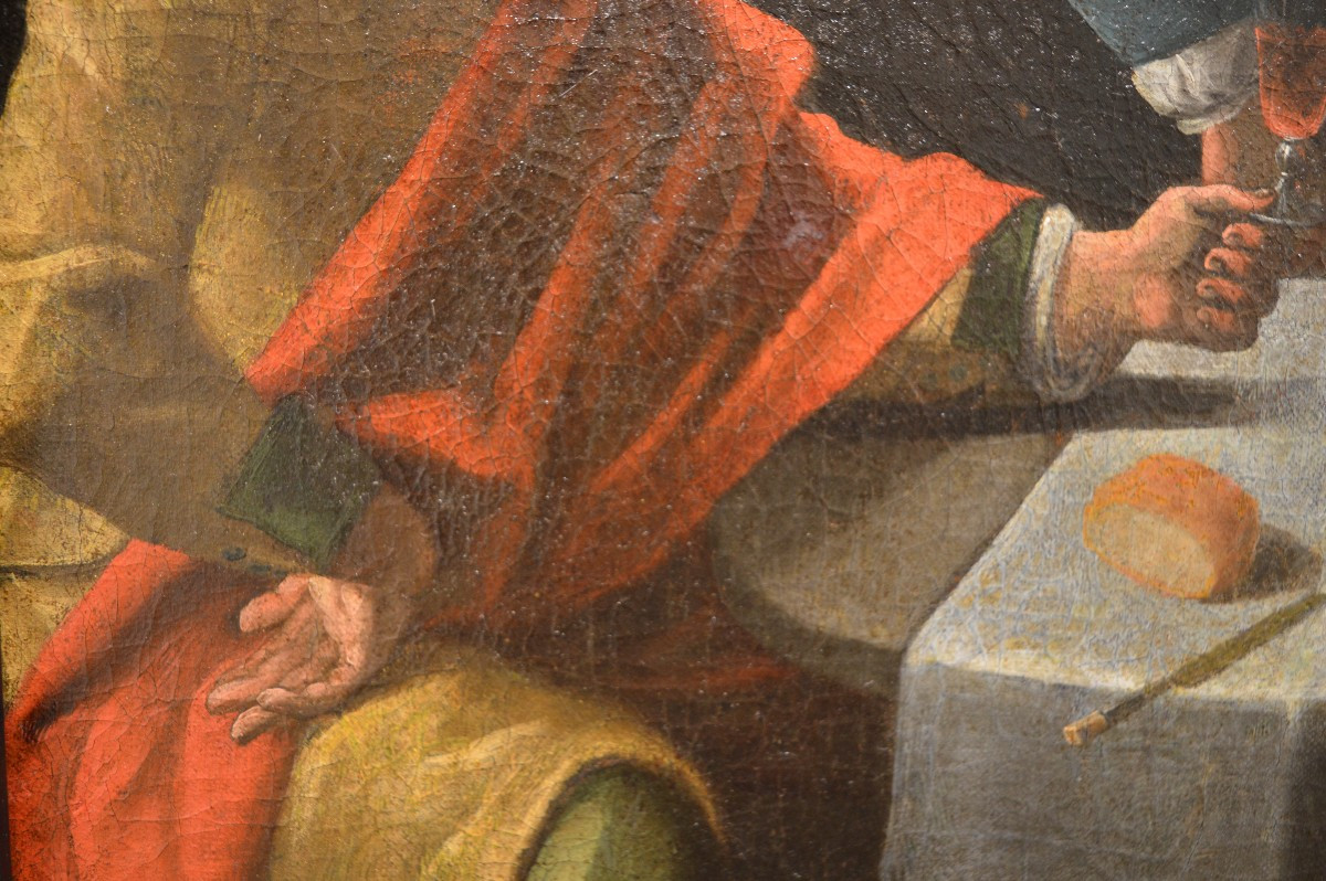 Circle Of The Le Nain Brothers, The Rustic Snack, Circa 1650-photo-4