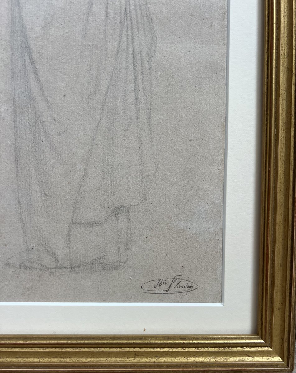 Hippolyte Flandrin (1809 - 1864), Etude de sainte -photo-2
