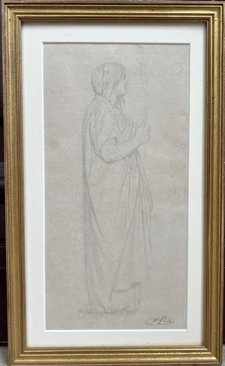 Hippolyte Flandrin (1809 - 1864), Etude de sainte 