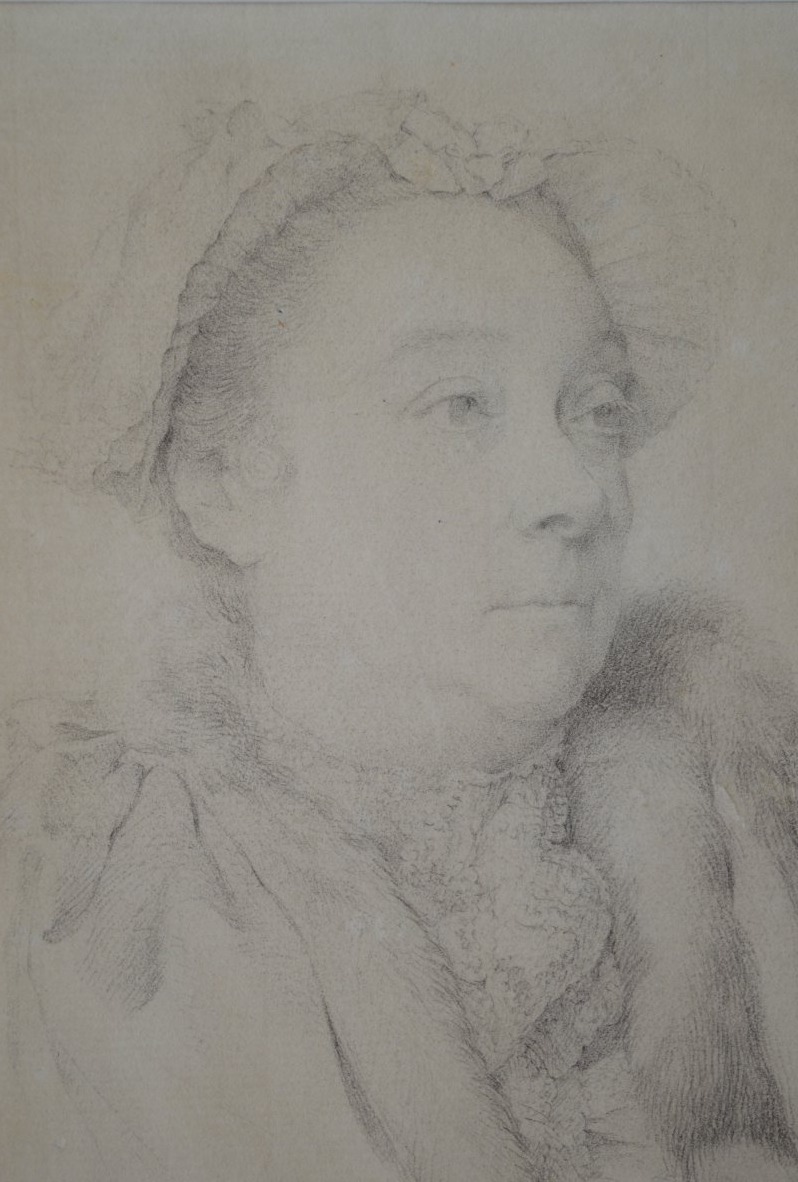 Ecole Française du milieu du XVIIIème siècle, Portrait de femme au bonnet -photo-2