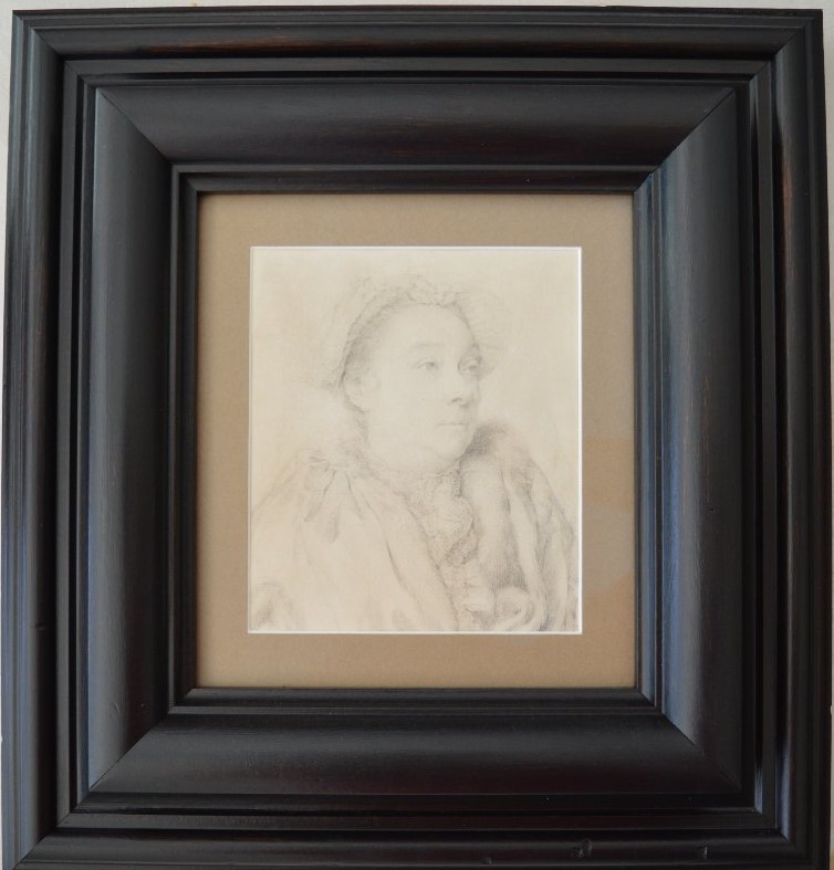 Ecole Française du milieu du XVIIIème siècle, Portrait de femme au bonnet -photo-4